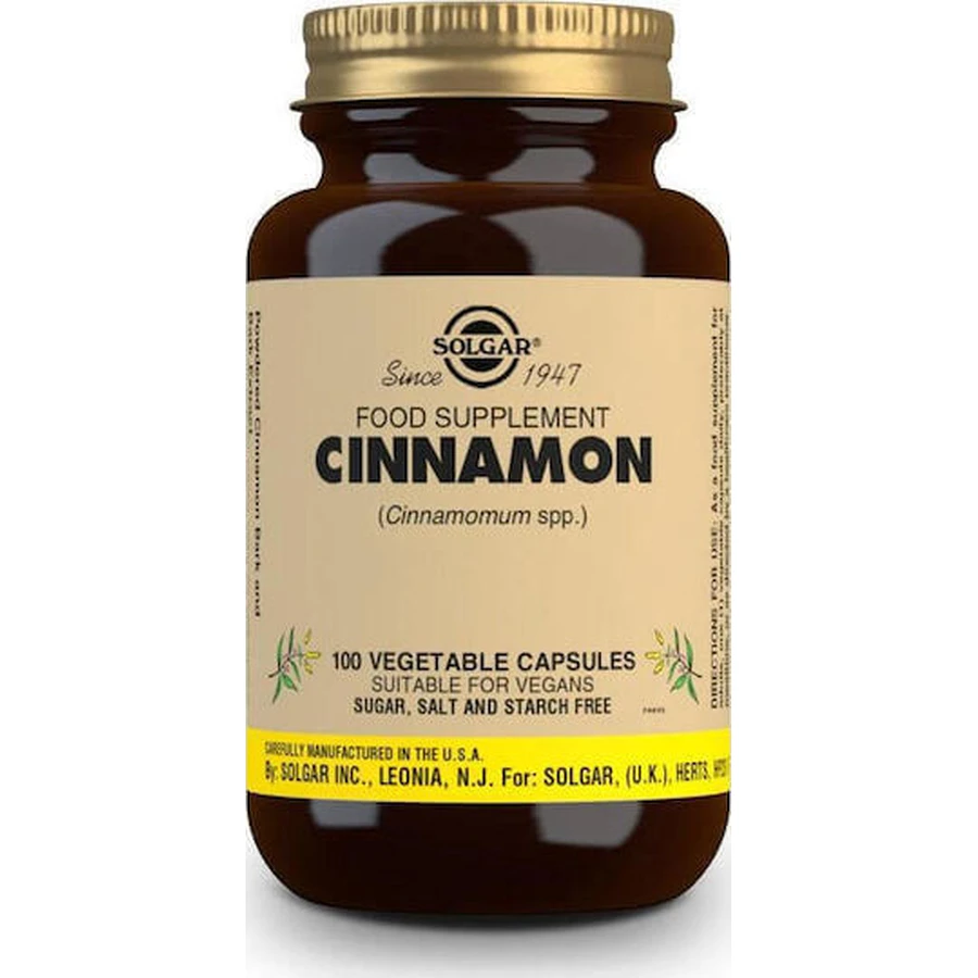 Solgar Full Potency Herbs Cinnamon 100 растительных капсул: цены и характеристики