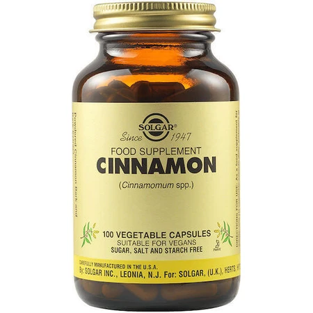 Solgar Full Potency Herbs Cinnamon 100 растительных капсул: цены и характеристики
