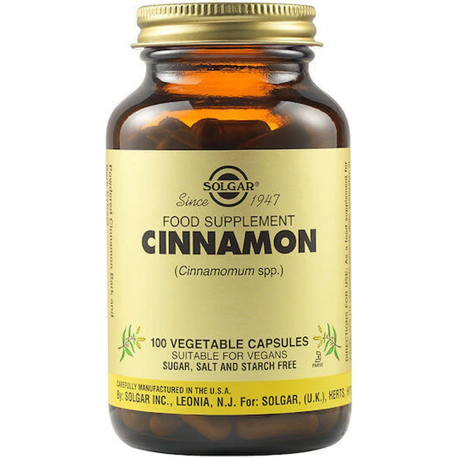 Solgar Full Potency Herbs Cinnamon 100 растительных капсул: цены и характеристики