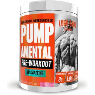 Look Good Naked Naked Pumpamental No Caffeine Pre Workout Supplement 300gr Cotton Candy