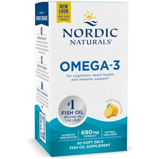 Nordic Naturals Омега 3 риб'ячий жир 690 мг 60 м'яких гелів Лимон