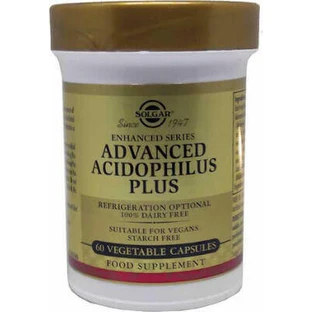 Пробіотик Solgar Advanced Acidophilus Plus 120 рослинних капсул