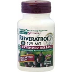 Дієтична добавка Nature's Plus Herbal Actives Ресвератрол пролонгованої дії Спеціальна дієтична добавка 60 таб.: ціни та характеристики