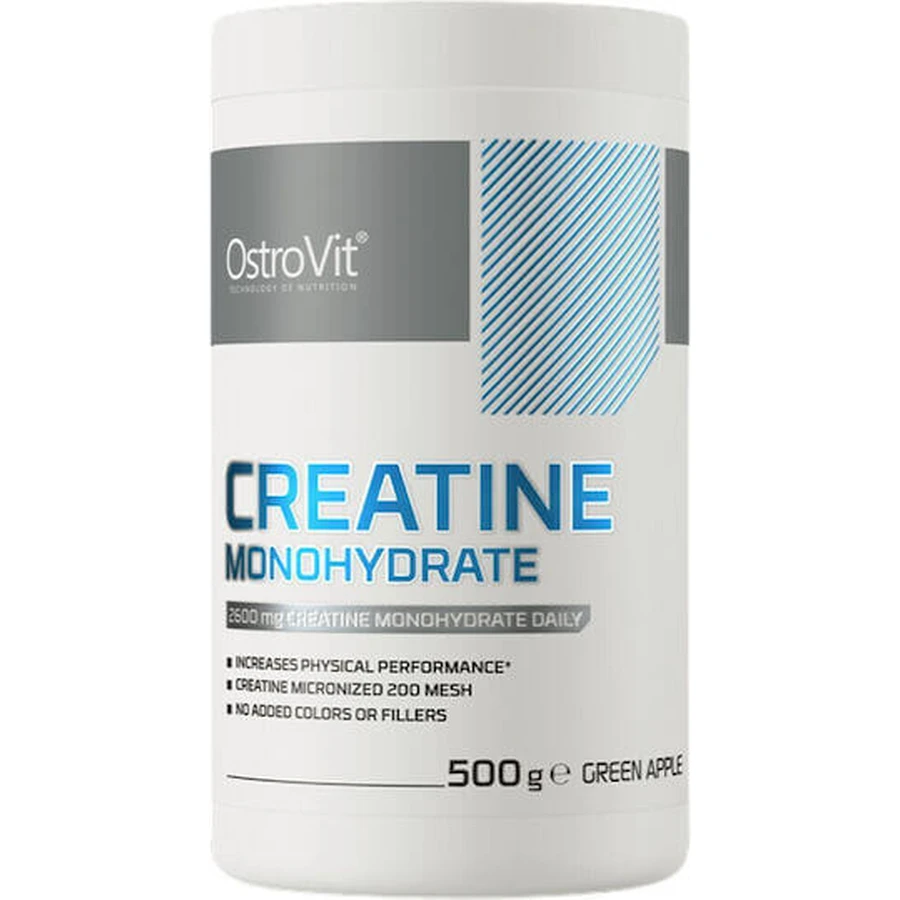 OstroVit Creatine Monohydrate Green Apple 500гр: ціни та характеристики