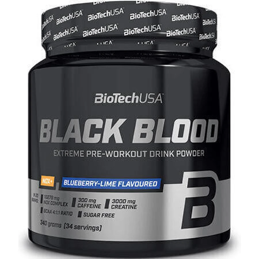 Biotech USA Black Blood Nox+ Pre Workout Supplement 340gr Black Lime: цены и характеристики