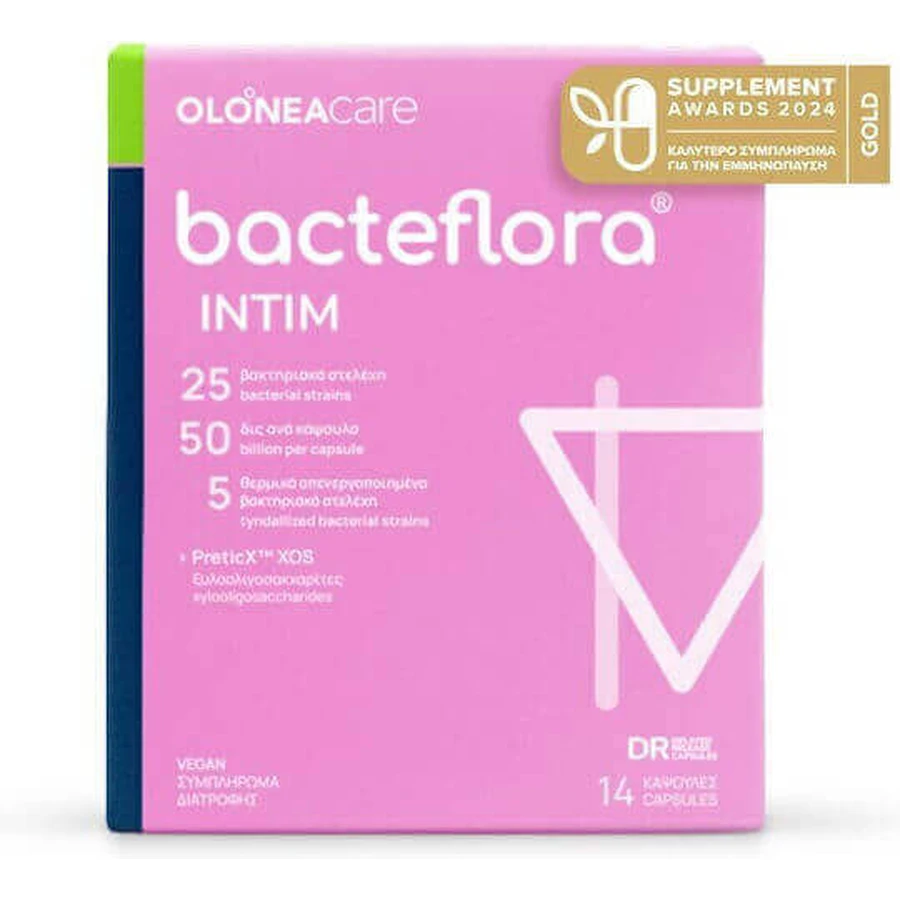 Olonea BacteFlora Intim Пробіотик для інтимної гігієни 14 рослинних капсул: ціни та характеристики