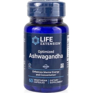 Life Extension Оптимизированный экстракт ашвагандхи 60 растительных капсул