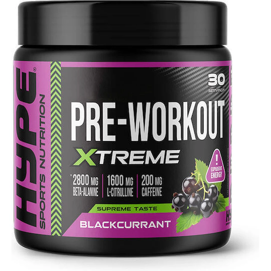 Hype Supplements Pre-Workout Xtreme Спеціальна харчова добавка 300гр Чорна смородина: ціни та характеристики