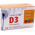 Medicair Vitamin Air D3 Вітамін для зміцнення імунної системи та здоров'я яєць 1200iu 60 капс.: ціни та характеристики