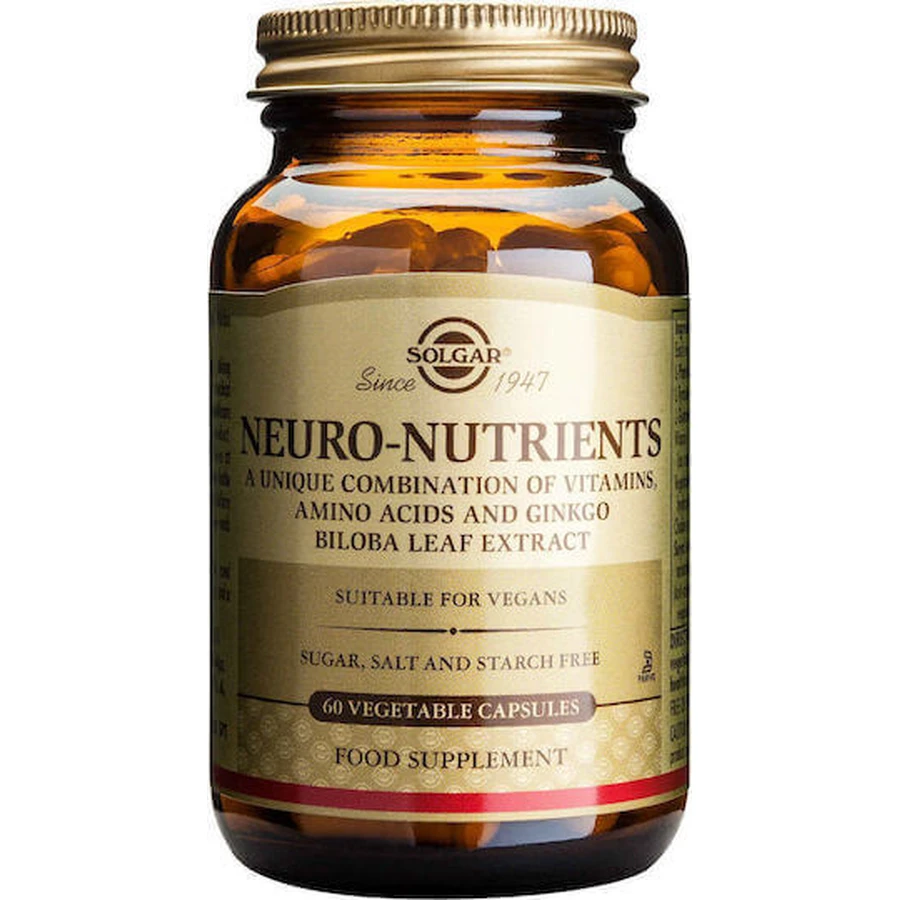 Solgar Neuro Nutrients 60 травяных капсул без ароматизаторов: цены и характеристики