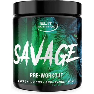 Elit Nutrition Savage Savage Предтреніровочная добавка до їжі перед тренуванням 300гр Кисле яблуко