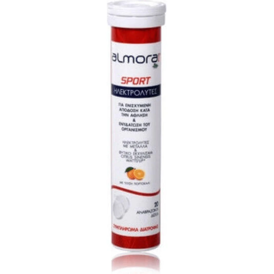 almora PLUS® SPORT Электролиты для улучшения спортивных результатов и гидратации Апельсин 20 таблеток эф: цены и характеристики