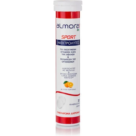 almora PLUS® SPORT Электролиты для улучшения спортивных результатов и гидратации Апельсин 20 таблеток эф: цены и характеристики