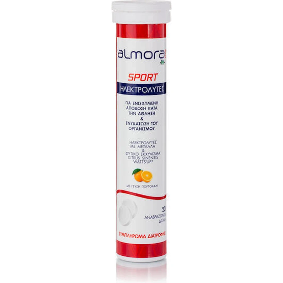 almora PLUS® SPORT Электролиты для улучшения спортивных результатов и гидратации Апельсин 20 таблеток эф: цены и характеристики