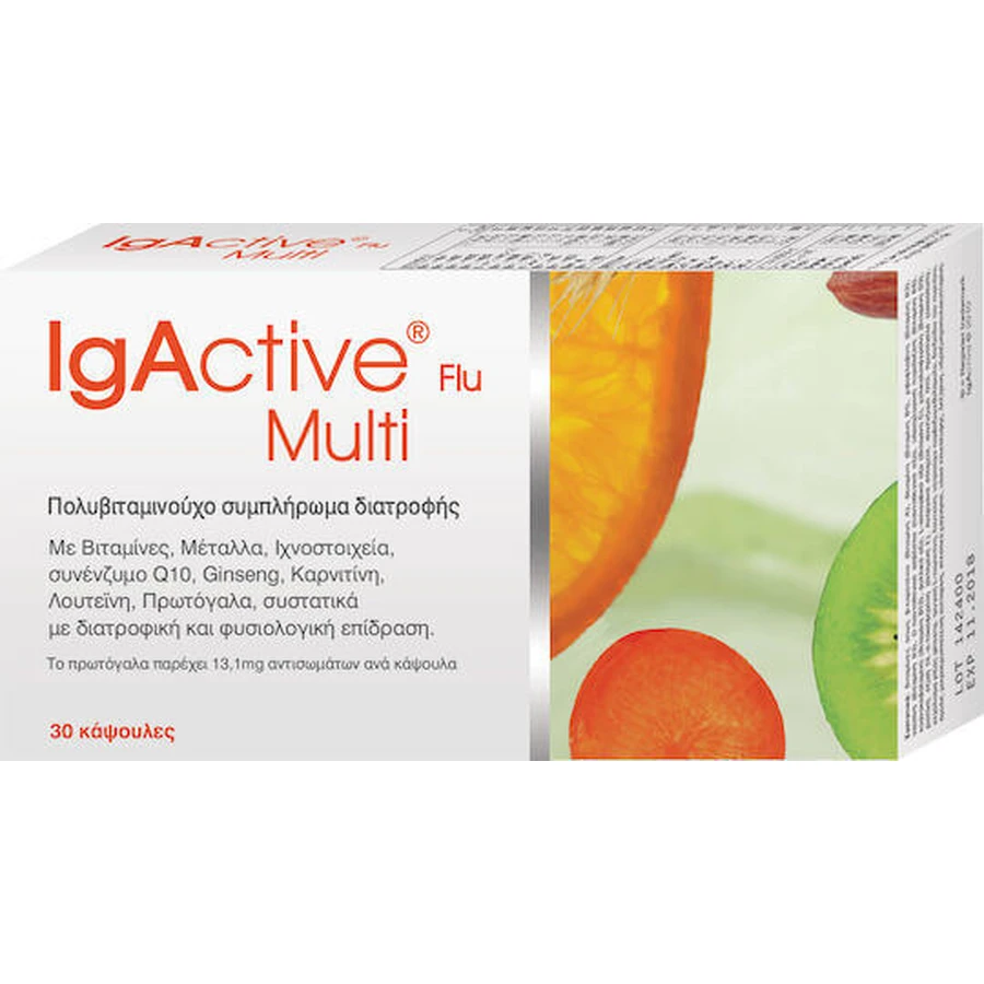 IgActive Flu Multi 30tabs Мультивитамины для укрепления иммунной системы 13,1 мг 30 капс: цены и характеристики