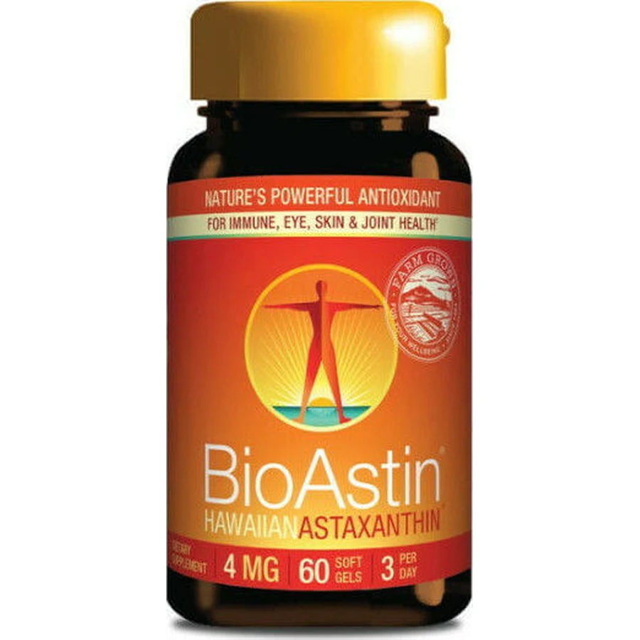 Nutrex Hawaii BioAstin Гавайський астаксантин 4 мг 60 м'яких гелів: ціни та характеристики