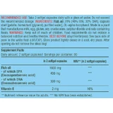 Biotech USA Mega Omega 3 with Vitamin E Fish Oil 180 softgels Unflavoured