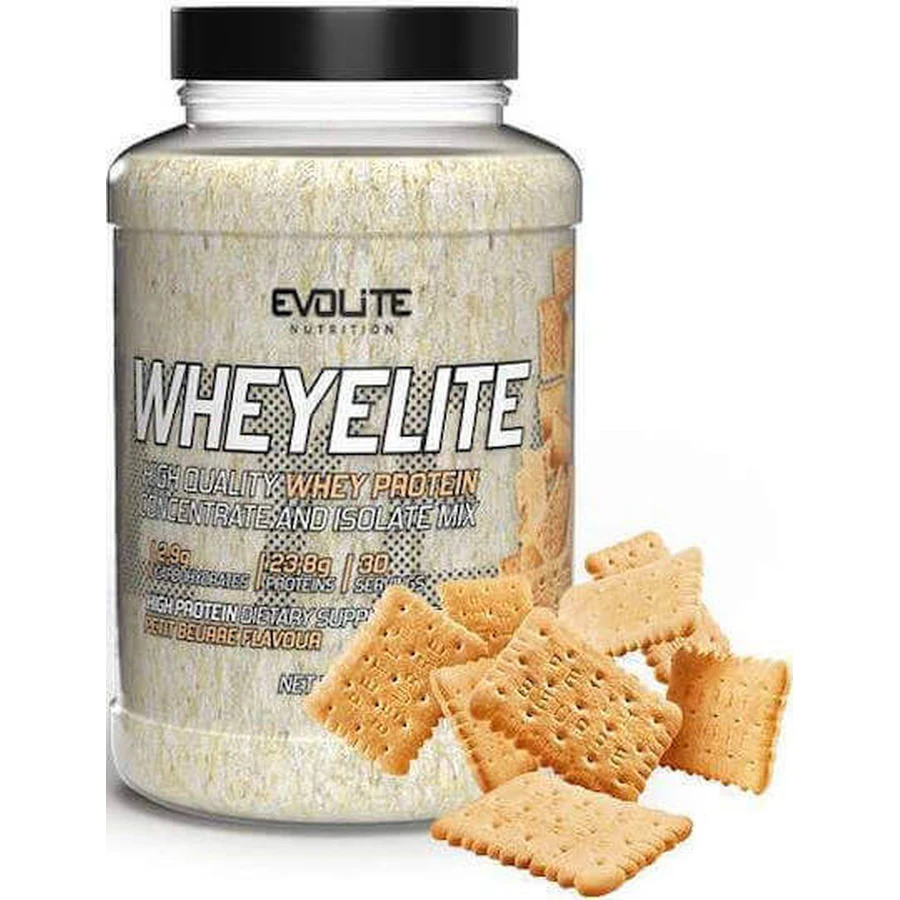 Evolite Whey Protein Елітний сироватковий протеїн зі смаком Petit Beurre 900гр: ціни та характеристики
