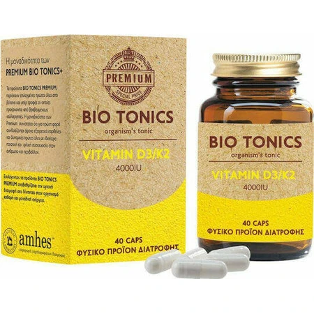 Bio Tonics Преміум вітамін D3/K2 для підтримки імунітету та здоров'я яєць 4000iu 40 капс.: ціни та характеристики