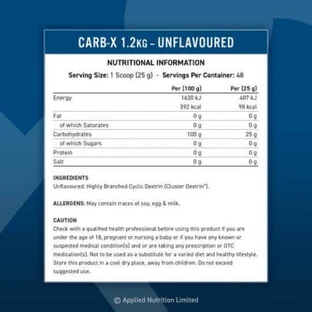 Applied Nutrition Carb X Специальная диетическая добавка 1200 гр Апельсин