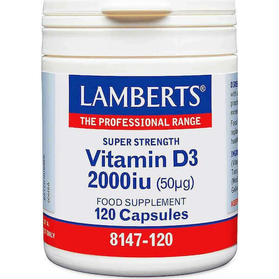 Lamberts Vitamin D3 Вітамін для підтримки імунітету та здоров'я яєць 2000iu 120 капс.: ціни та характеристики