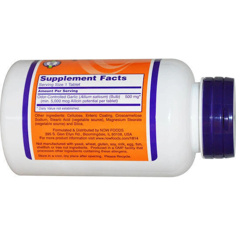 Now Foods Часниковий засіб від неприємного запаху 90 файлів: ціни та характеристики