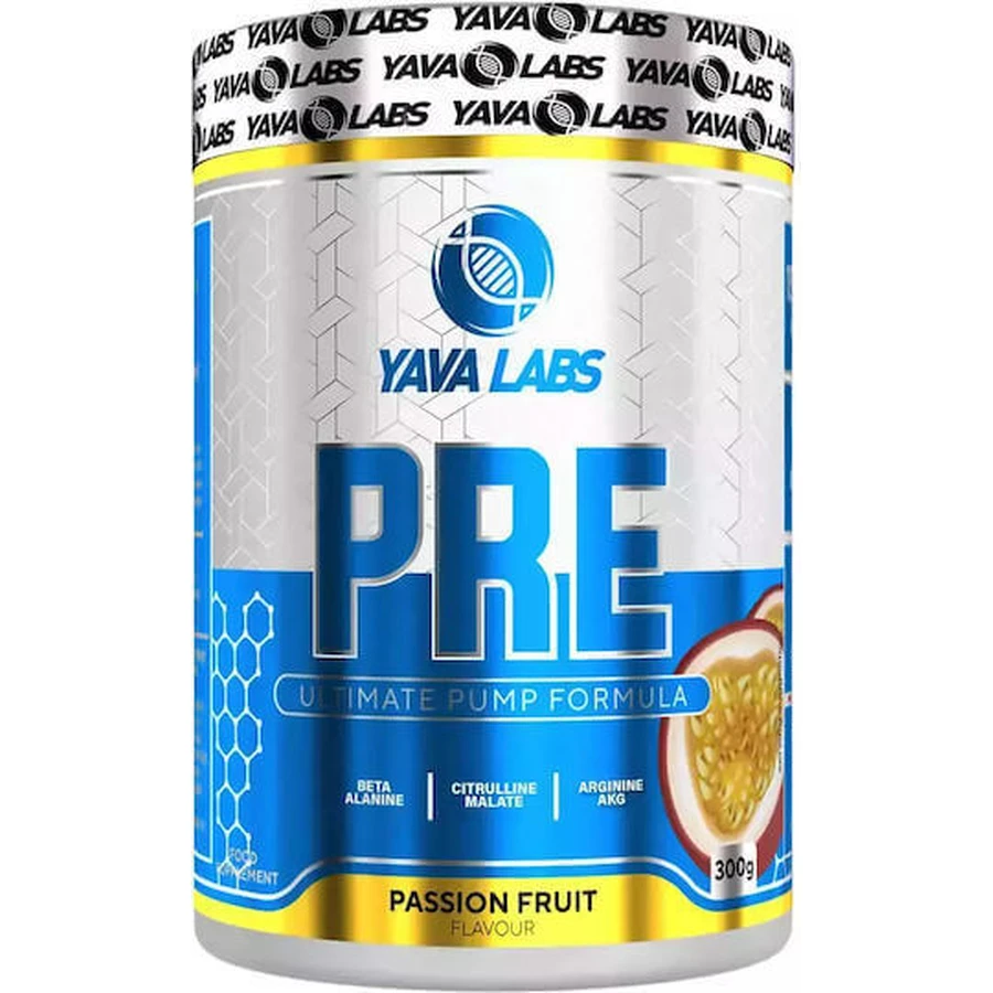Yava Labs PRE Workout Передтренувальна добавка 300гр Маракуйя: ціни та характеристики