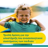 Supradyn Kids Immunity Multivitamin Immune System Strengthener 800iu 40mg Strawberry, Orange & Papaya 60 желейных конфет