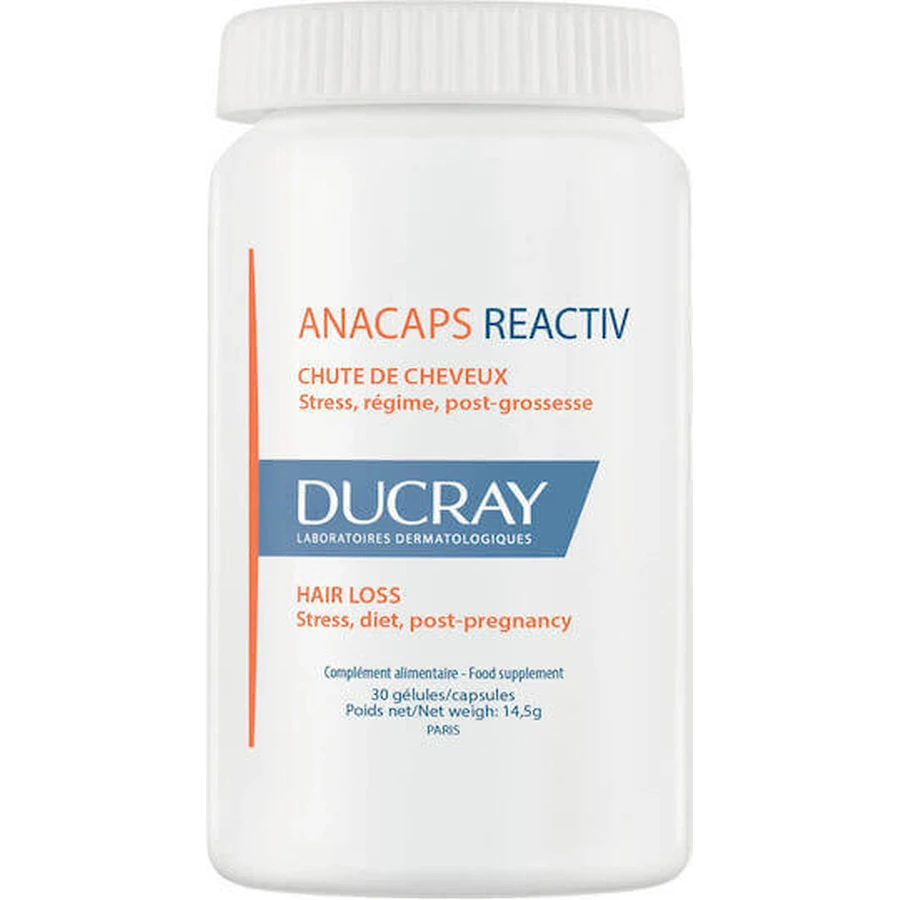 Ducray Anacaps Anacaps Reactiv Спеціальна харчова добавка 30 капс.: ціни та характеристики