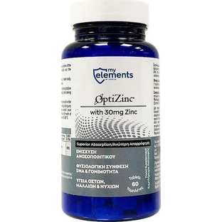 My Elements OptiZinc 30mg 60 Tablets