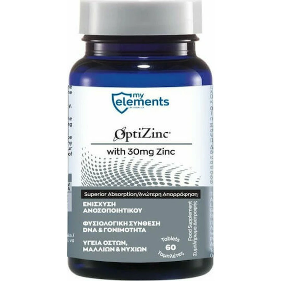 My Elements OptiZinc 30mg 60 Tablets: цены и характеристики