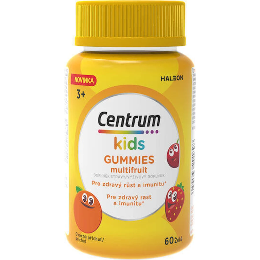 Полівітамінний комплекс Centrum Kids Gummies для підтримки здорового розвитку дитини для зміцнення імунної системи Мультифруктові желейні цукерки 60 шт.: ціни та характеристики
