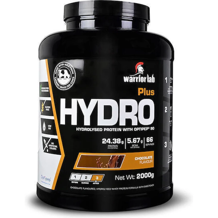 Warrior Lab Hydro Plus Whey Protein Сироватковий протеїн без глютену зі смаком шоколаду 2 кг: ціни та характеристики