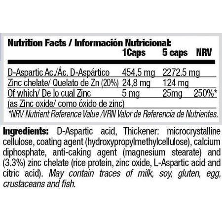 Quamtrax Nutrition DAA D-Aspartic Acid 120 капсул: цены и характеристики