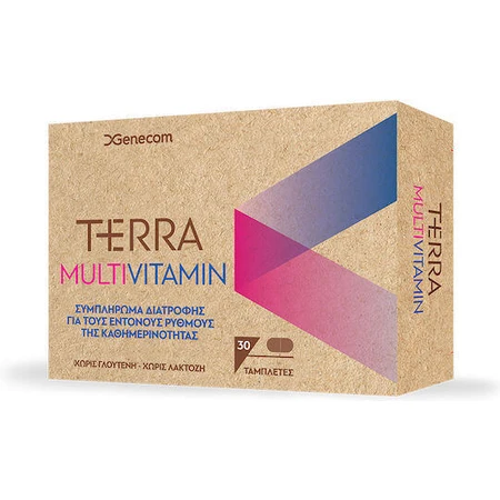 Genecom Terra Multivitamin Мультивітамінний комплекс для зміцнення енергії та імунітету 30 таблеток: ціни та характеристики