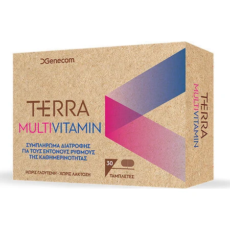 Genecom Terra Multivitamin Мультивітамінний комплекс для зміцнення енергії та імунітету 30 таблеток: ціни та характеристики