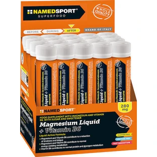 NamedSport Magnesium Рідкий магній + вітамін В6 Вітамін для здоров'я нервової системи 20 х 25мл
