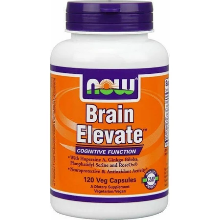 Now Foods Brain Elevate Вегетарианская добавка для памяти 60 вегетарианских капсул: цены и характеристики