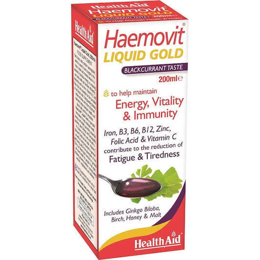 Health Aid Haemovit Haemovit Liquid Gold Multivitamin для энергии и укрепления иммунной системы 200 мл: цены и характеристики