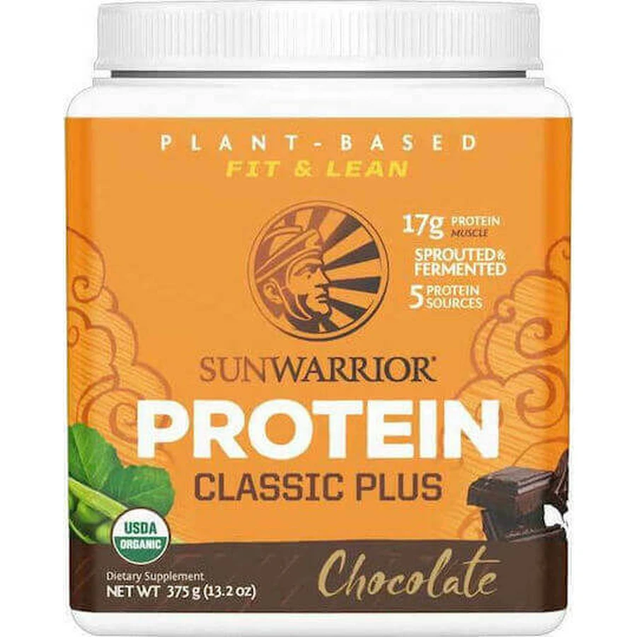 Sunwarrior Classic Plus Organic без глютена и лактозы с шоколадным вкусом 375 гр.: цены и характеристики