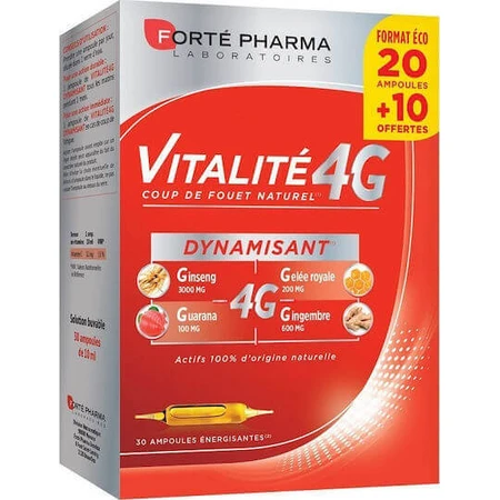 Forte Pharma Vitalite 4G добавка для похудения 30 x 0ml Multi Flavours: цены и характеристики