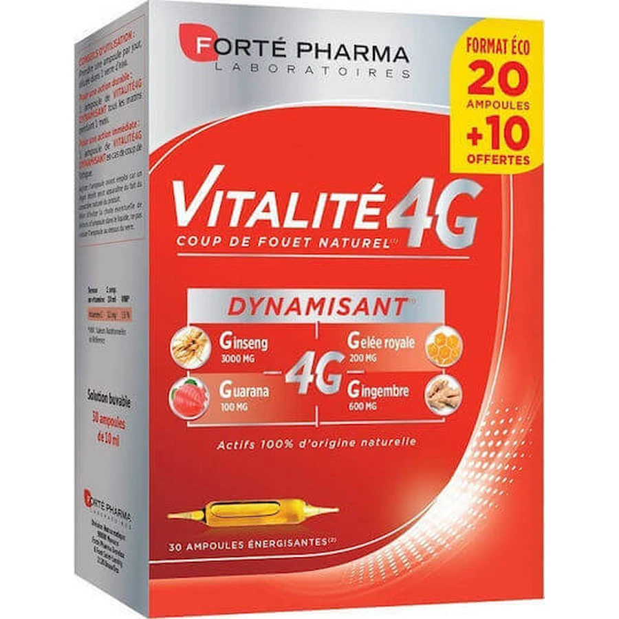 Forte Pharma Vitalite 4G добавка для похудения 30 x 0ml Multi Flavours: цены и характеристики