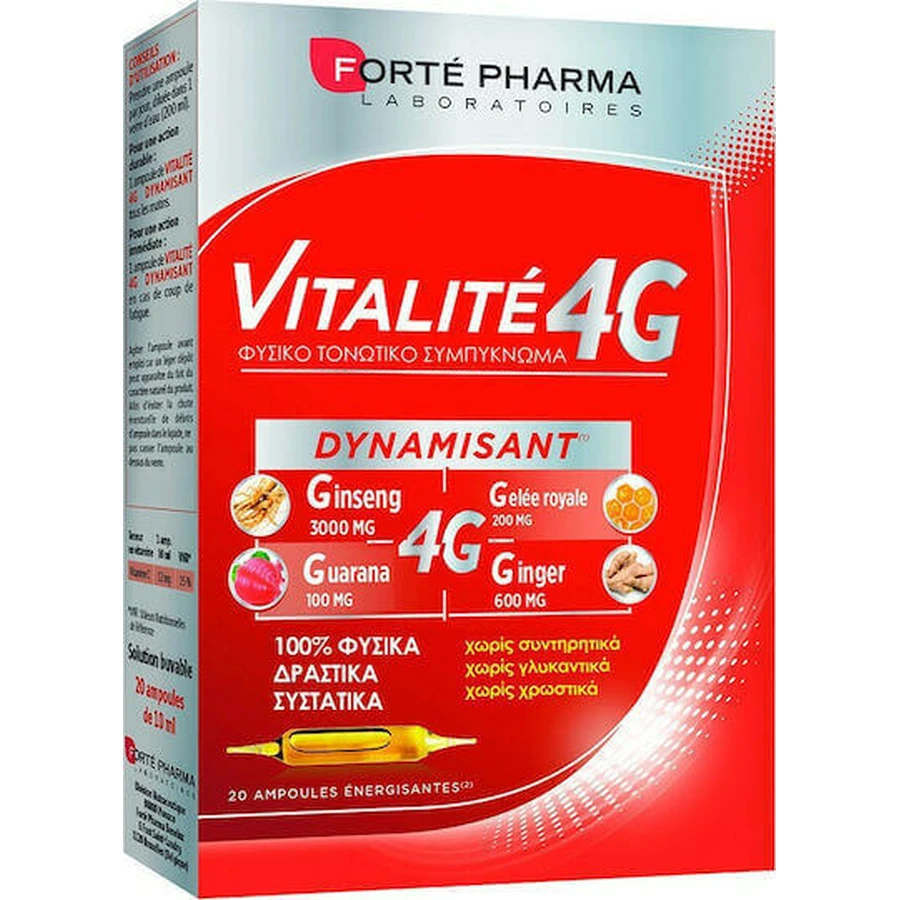 Forte Pharma Vitalite 4G добавка для похудения 30 x 0ml Multi Flavours: цены и характеристики