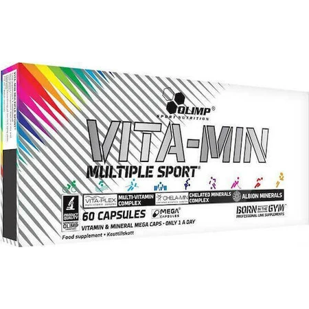 Olimp Sport Nutrition Vita Min Мультивітамін для енергії, імунної підтримки та антиоксидантної дії 60 капс.: ціни та характеристики