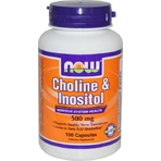 Now Foods Холін та інозитол 500 мг добавка від тривоги 100 капс.: ціни та характеристики