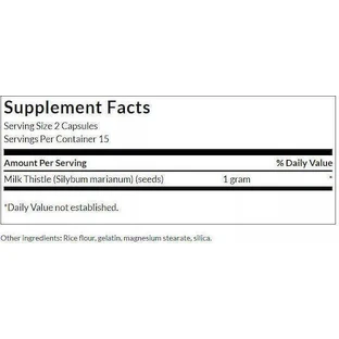 Swanson Full Spectrum Milk Thistle 500mg 30 caps