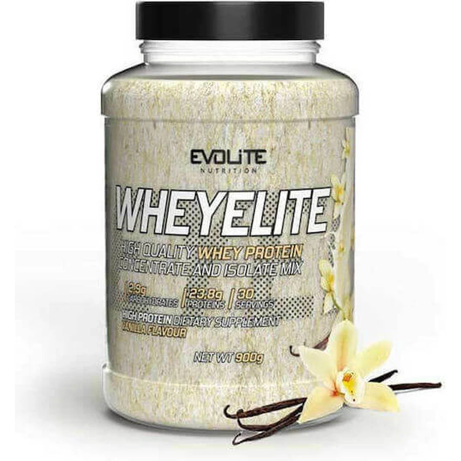 Evolite Whey Елітний сироватковий протеїн зі смаком ванілі 900гр: ціни та характеристики