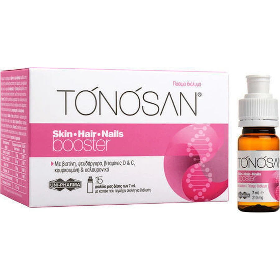 UNI-PHARMA Tonosan Skin-Hair-Nails Booster Joint & Bone Health Supplement 15 x 0ml: цены и характеристики