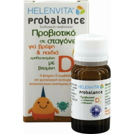 Helenvita Probalance for Babies and Kids Пробіотики для немовлят та дітей 8 мл: ціни та характеристики