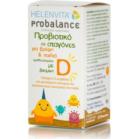 Helenvita Probalance for Babies and Kids Пробіотики для немовлят та дітей 8 мл: ціни та характеристики